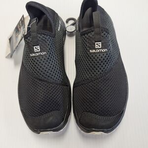 Salomon Men's Black Mesh Slip-On Athletic Shoes